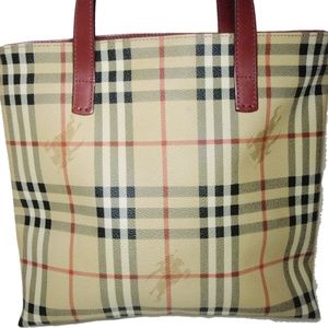 Authentic Burberry Haymarket Tote
